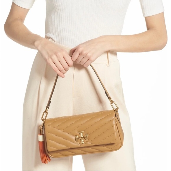 New Tory Burch KIRA CHEVRON TASSEL SMALL FLAP SHOULDER BAG - Picture 3 of 10